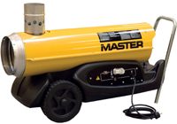 Der Master BV 77 E eignet sich besonders für das Beiheizen von Einsatzzelten