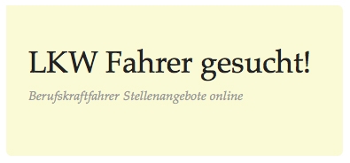 LKW Fahrer gesucht Home LKW Fahrer gesucht Home