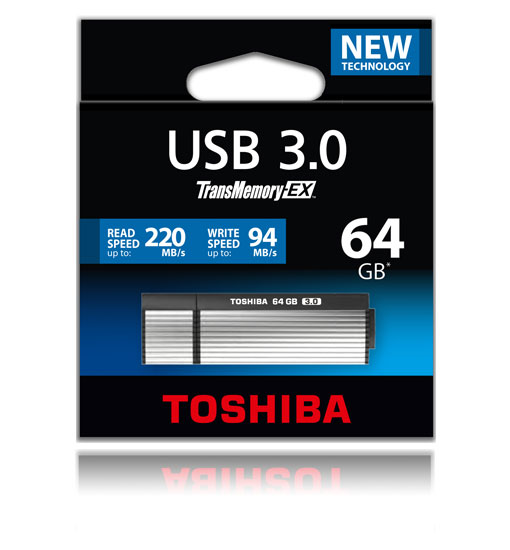 TOSHIBA TransMemory-EX in der Retailverpackung / K&P electronic GmbH, Erkrath