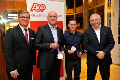 v.l.n.r. Jens Wehrenberg, Walter Reusch, Marcel Nguyen, Prof. Andreas Kiefer v.l.n.r. Jens Wehrenberg, Walter Reusch, Marcel Nguyen, Prof. Andreas Kiefer