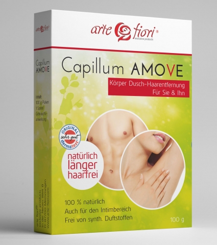Capillum Amove - natürliche Haarenfernung. Haare einfach abduschen. Capillum Amove - natürliche Haarenfernung. Haare einfach abduschen.
