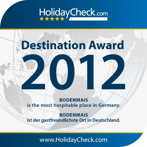 Bodenmais gewinnt HolidayCheck Destination Award 2012 Bodenmais gewinnt HolidayCheck Destination Award 2012