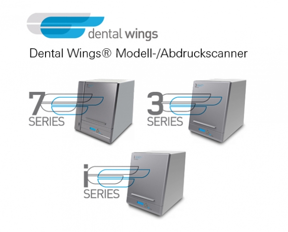 Dental Wings(R) Scanner: iSeries (Abdruckscanner), 3Series (Modellscanner), 7Series (Modell-/Abdruck