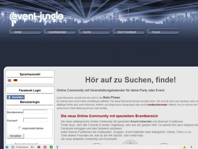 Event-Jungle die brandneue Online-Community für Events & Friends mit Veranstaltungskalender Schweiz,