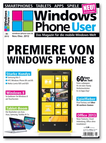 Ab heute am Zeitschriftenkiosk: Windows Phone User Ab heute am Zeitschriftenkiosk: Windows Phone User