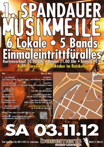 Erste Spandauer Musikmeile, 2. November 2012 Erste Spandauer Musikmeile, 2. November 2012