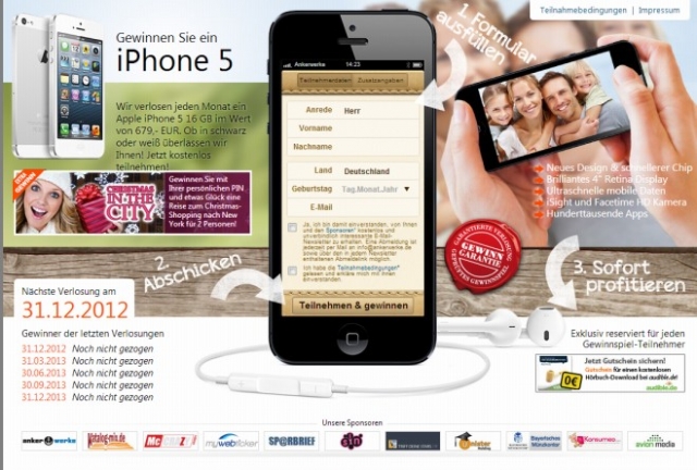 I-Phone 5-Gewinnspiel (Quelle: Ankerwerke) I-Phone 5-Gewinnspiel (Quelle: Ankerwerke)
