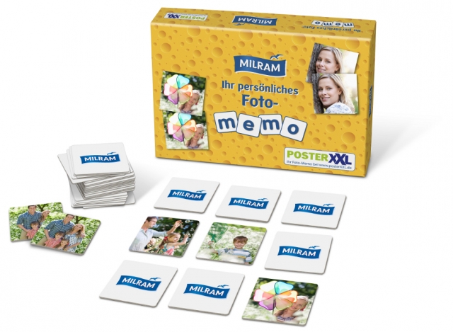 Gratis Foto-Memo von posterXXL und MILRAM (Quelle: posterXXL).