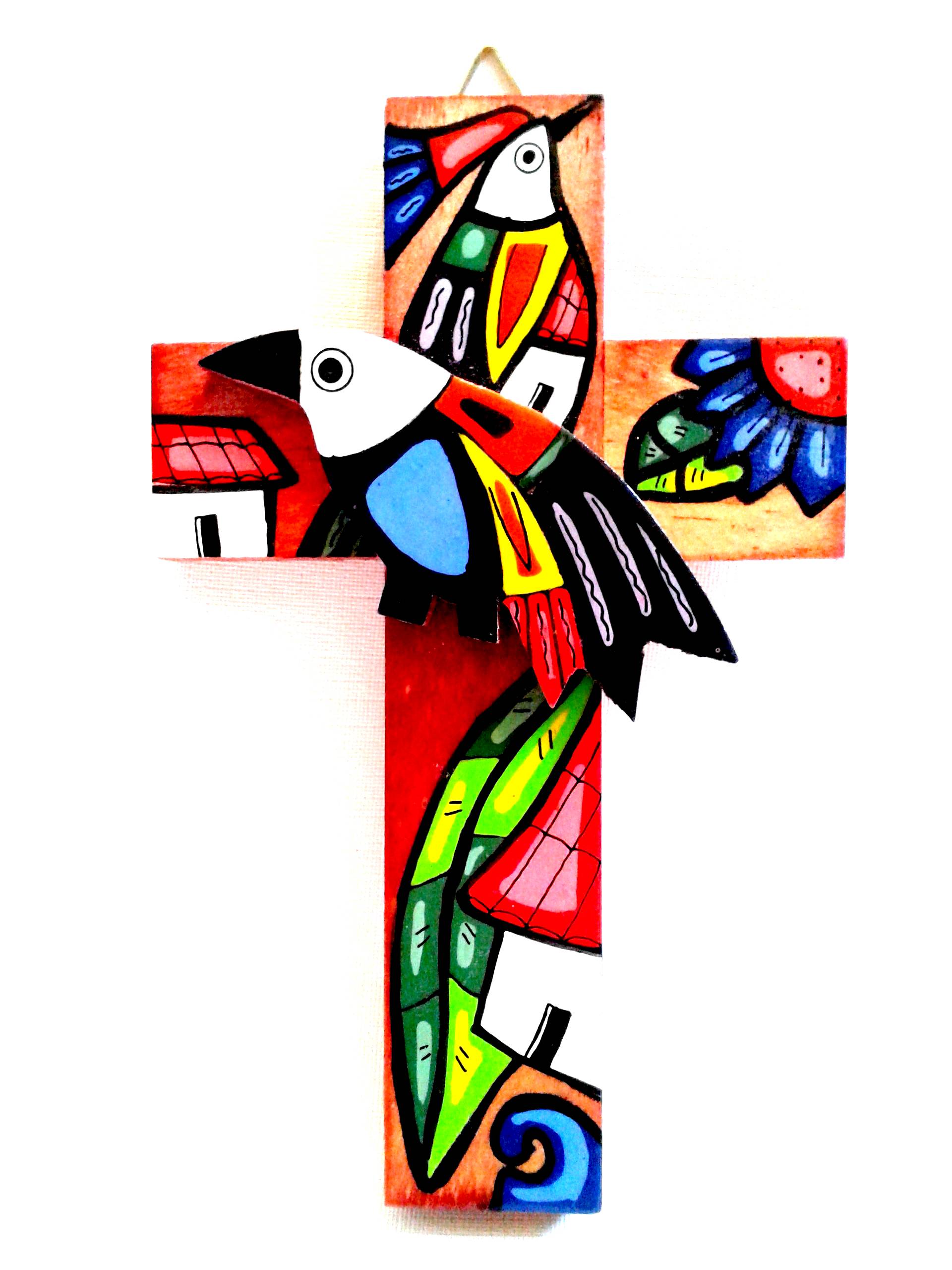 In Handarbeit werden Artikel wie dieses Holzkreuz in Entwicklungsländer gefertigt.