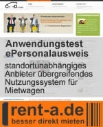 rent-a.de Bewerbung: Anwendungstest elektronischer Personalausweis mit standortunabhängigem- Anbiete rent-a.de Bewerbung: Anwendungstest elektronischer Personalausweis mit standortunabhängigem- Anbiete