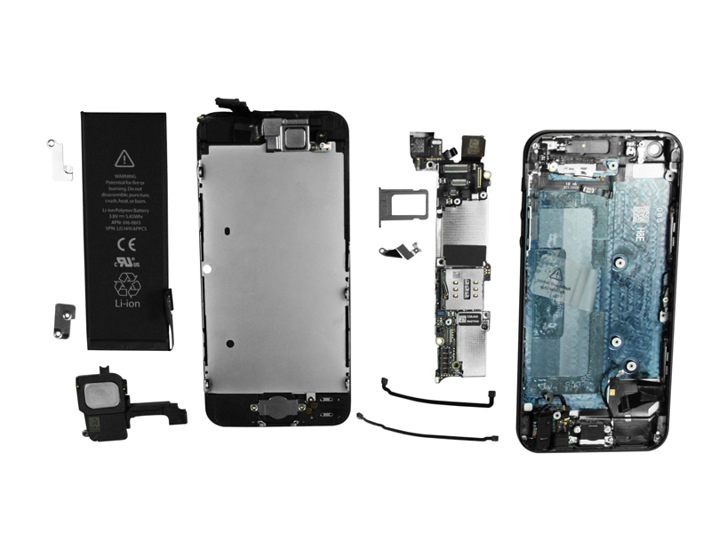 Alle Bauteile des Apple iPhone 5 im Fokus Alle Bauteile des Apple iPhone 5 im Fokus