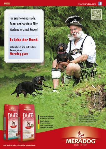 Die Siegeranzeige im Rahmen der Meradog Anzeigenserie Mensch-Hund-Geschichten Die Siegeranzeige im Rahmen der Meradog Anzeigenserie Mensch-Hund-Geschichten