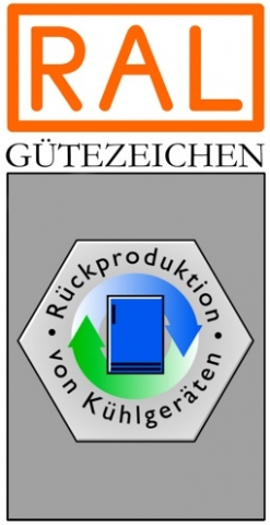 RAL Gütezeichen Rückproduktion von Kühlgeräten RAL Gütezeichen Rückproduktion von Kühlgeräten