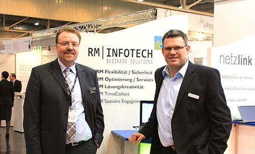 Am Infostand CRM-expo in Essen Am Infostand CRM-expo in Essen