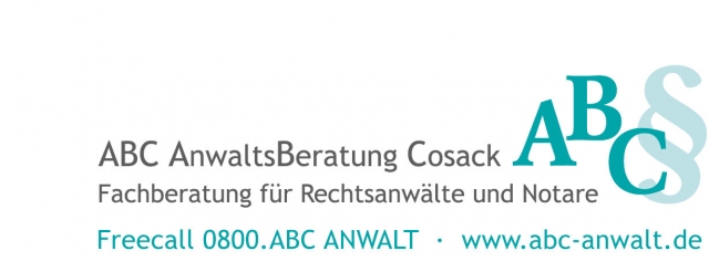 ABC ANWALT - Ideen und Wissen für Ihren Erfolg ABC ANWALT - Ideen und Wissen für Ihren Erfolg