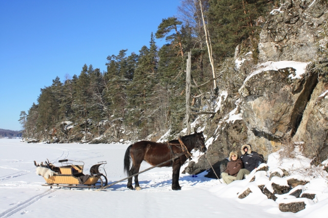 Mit dem Schlitten durch das schwedische Dalsland