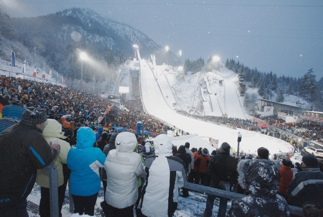 Die Erdinger Arena in Oberstdorf