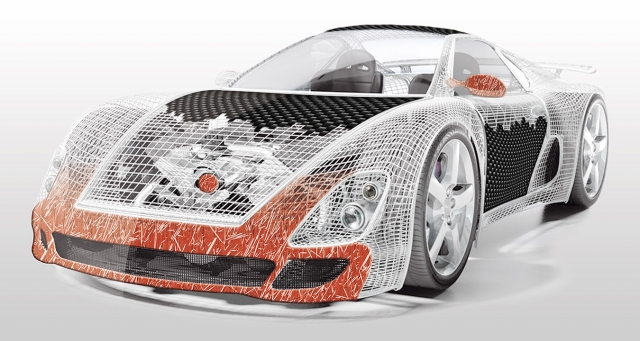 e-Xstream verwendet endlose und geschnittene Glasfasern in der Automobilindustrie