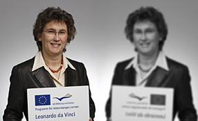 Doris Lenhart, Projektleiterin „Leonardo“ bei Heraeus, freut sich über die Auszeichnung.