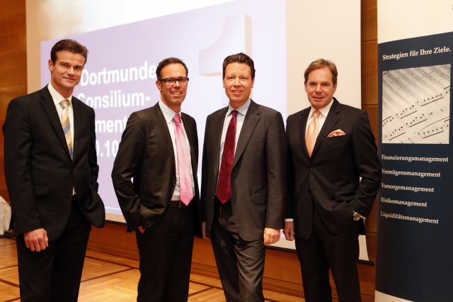 von links nach rechts: Boris Fahle (Consilium), Thomas Einzmann (TBF Global Asset Management), Marku von links nach rechts: Boris Fahle (Consilium), Thomas Einzmann (TBF Global Asset Management), Marku