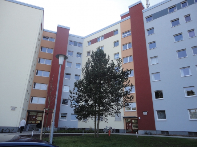 Das Ergebnis kann sich sehen lassen: Das Gebäude der Wohnstadt in der Freiherr-vom-Stein-Straße nach Das Ergebnis kann sich sehen lassen: Das Gebäude der Wohnstadt in der Freiherr-vom-Stein-Straße nach