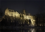 Schloss Sigmaringen am Rande der Schwäbischen Alb im Winter