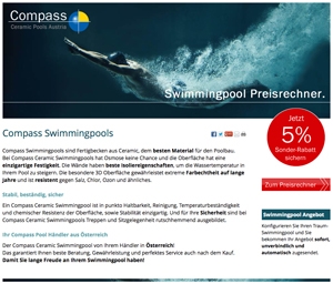 Compass Pool Austria - Keramik Schwimmbecken mit einer leistungsfähigen Filteranlage