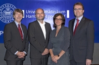 v.l.n.r.: Dr. M. Reusch, Prof. R. Busse, Prof. M. Cacace und Prof. M. Augustin v.l.n.r.: Dr. M. Reusch, Prof. R. Busse, Prof. M. Cacace und Prof. M. Augustin