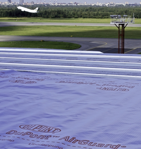 Beim Bau der neuen, zentralen Abfertigungshalle am Flughafen Pulkovo kam DuPontTM AirGuard® Reflect Beim Bau der neuen, zentralen Abfertigungshalle am Flughafen Pulkovo kam DuPontTM AirGuard® Reflect