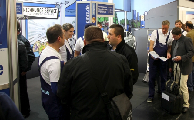 Messestand des DMRZ auf der Europäischen Taximesse 2012