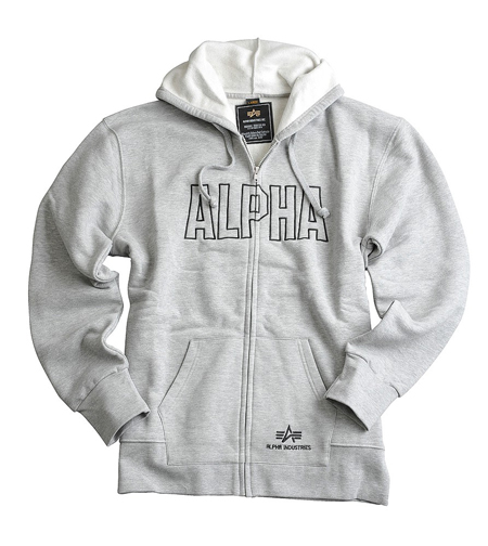 (FOTO: Alpha Industries) Track Hooded Jacket (grey heather)