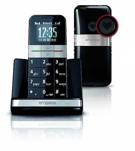 Das emporiaELEGANCEplusGPS verbindet einfaches Telefonieren, stilvolles Design und ein Maximum an Si