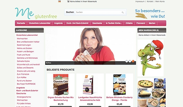 me-glutenfree.de launcht neuen Online-Shop me-glutenfree.de launcht neuen Online-Shop