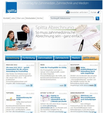 Der neue Internetauftritt von Spitta Der neue Internetauftritt von Spitta