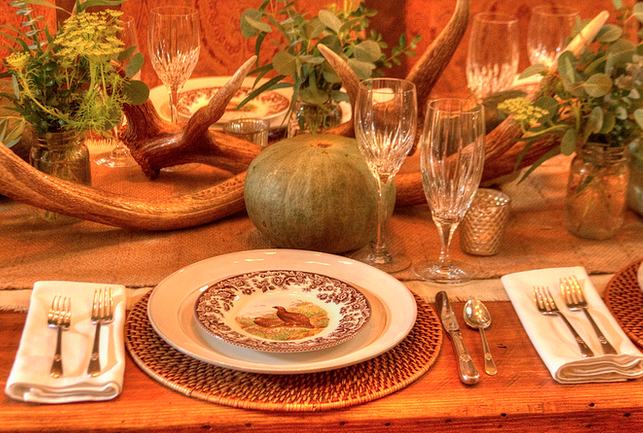 Thanksgiving feiern mit originalem American Food
