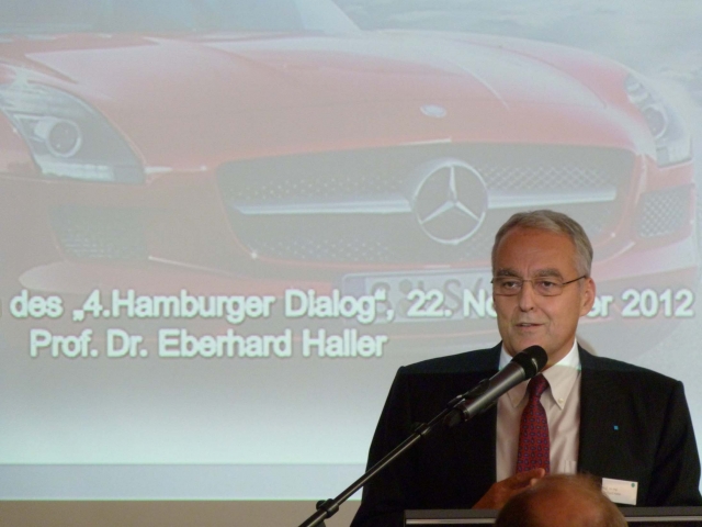 Ingenics AG Hamburger Dialog 2012, Redner Prof. Dr.-Ing. Eberhard Haller