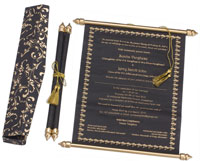 Hochzeitseinladungen Arzo Schwarz/Gold Hochzeitseinladungen Arzo Schwarz/Gold