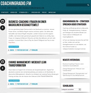 Screenshot: CoachingRadio.fm