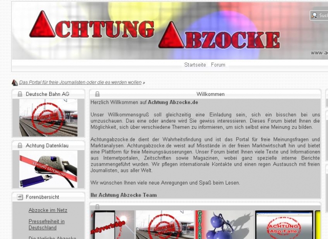Achtung Abzocke das Portal Achtung Abzocke das Portal