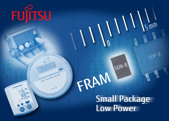 Fujitsu bringt den 16-kbit-FRAM-Chip mit extrem niedrigem Stromverbrauch im neuem platzsparenden SON Fujitsu bringt den 16-kbit-FRAM-Chip mit extrem niedrigem Stromverbrauch im neuem platzsparenden SON