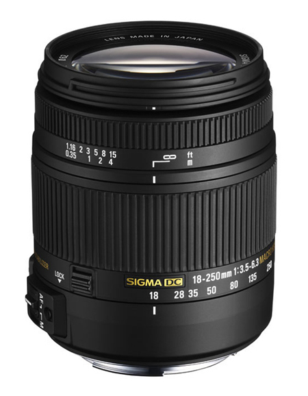 (FOTO: Sigma) Das neue Reiseobjektiv 18-250mm F3.5-6.3 DC Makro OS HSM (FOTO: Sigma) Das neue Reiseobjektiv 18-250mm F3.5-6.3 DC Makro OS HSM