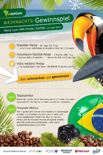 Flyer Gewinnspiel viventura