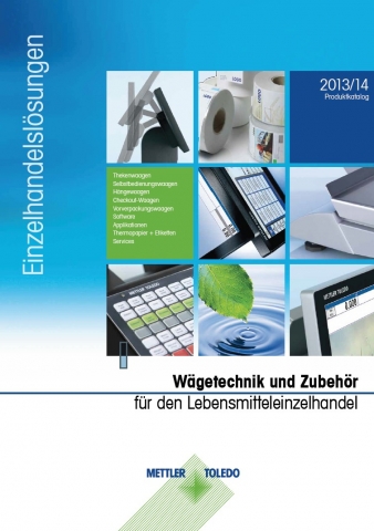 Den aktuellen Produktkatalog Einzelhandelslösungen von METTLER TOLEDO gibt es unter www.mt.com/retai Den aktuellen Produktkatalog Einzelhandelslösungen von METTLER TOLEDO gibt es unter www.mt.com/retai