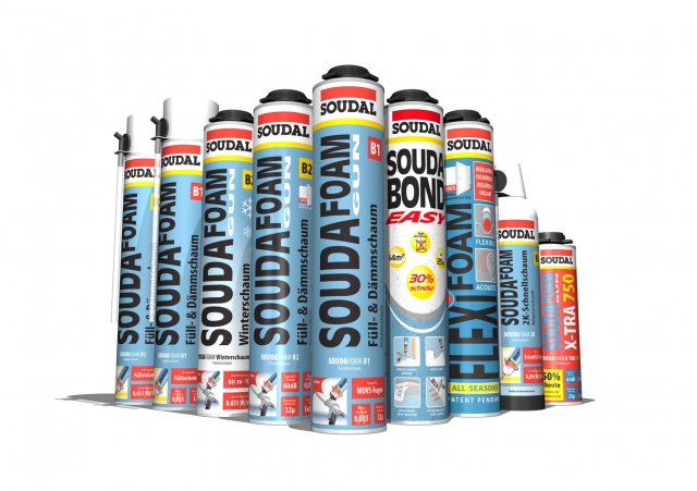 Soudal stellt auf der BAU 2013 (Halle A5, Stand 211) sein umfassendes Bauschaum-Sortiment vor. Soudal stellt auf der BAU 2013 (Halle A5, Stand 211) sein umfassendes Bauschaum-Sortiment vor.