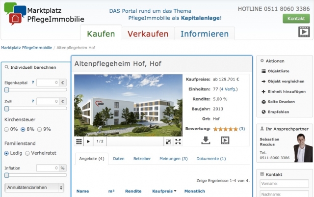 www.Marktplatz-Pflegeimmobilie.de/Hof