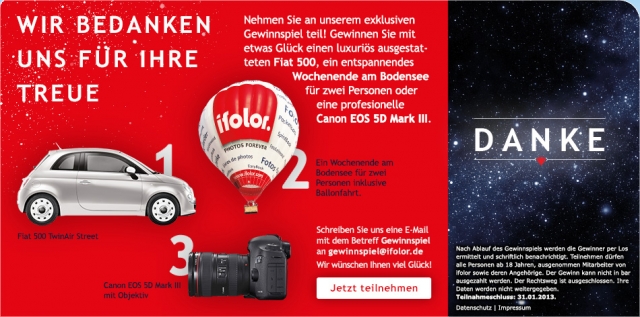 ifolor Gewinnspiel ifolor Gewinnspiel