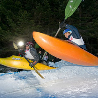 Snowkajaker in Action, 28.3.Obertauern