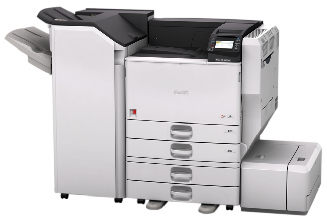 Aficio SP 8300DN, der neue leistungsstarke Schwarzweiß-Laserdrucker von Ricoh für den Einsatz als ze