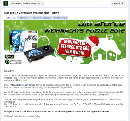 Puzzlen in der Vorweihnachtszeit bei ultraforce