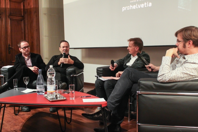 Podiumsdiskussion im«Salon Suisse», Teil des Begleitprogramms der 13. Biennale in Venedig: Thomas Kr Podiumsdiskussion im«Salon Suisse», Teil des Begleitprogramms der 13. Biennale in Venedig: Thomas Kr